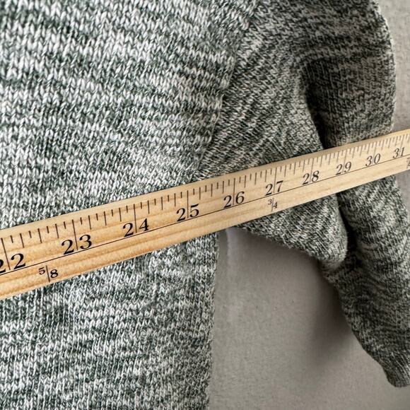 ModCloth Women’s 1X Green Marled Open Front Knit Cardigan Sweater Pockets - Picture 6 of 9